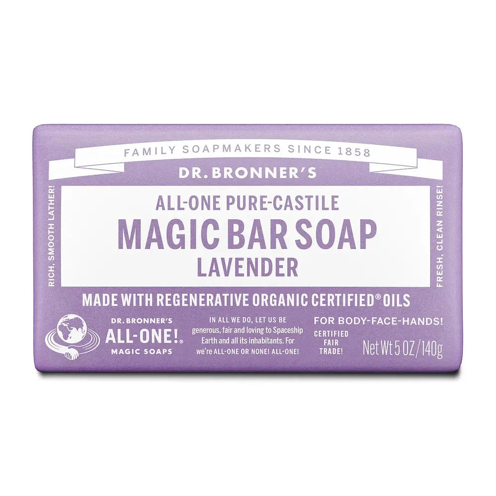 Dr. Bronner's Pure-Castile Magic Bar Soap Lavender