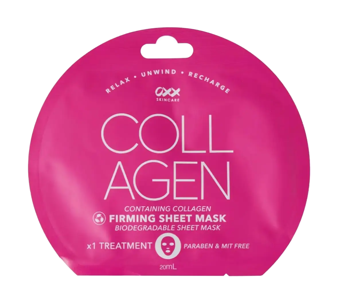 OXX Cosmetics Biodegradable Sheet Mask Collagen Firming