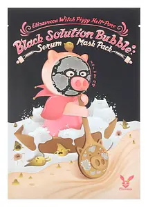 Elizavecca Witch Piggy Hell Pore Black Solution Bubble Serum Mask