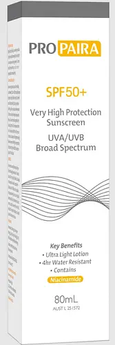 Pro Paira SPF 50+ Sunscreen Lotion