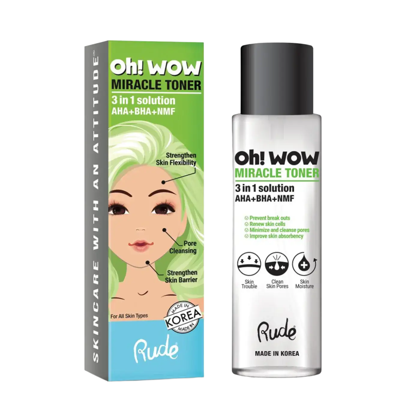Rude Cosmetics Oh! Wow Miracle Toner