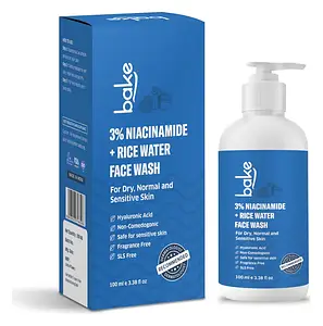 Bake 3% Niacinamide + Rice Water Face Wash