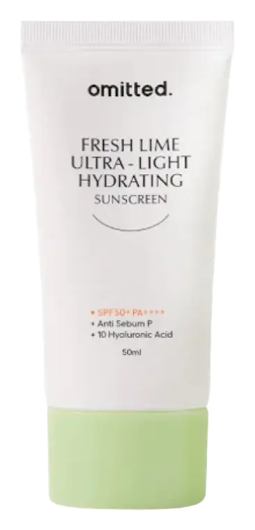 Omitted Fresh Lime Ultra Light & Hydrating Sunscreen SPF 50+