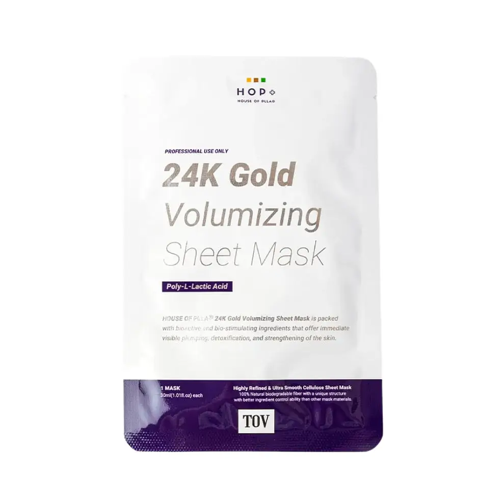 House Of PLLA+ 24k Gold Volumizing Sheet Mask