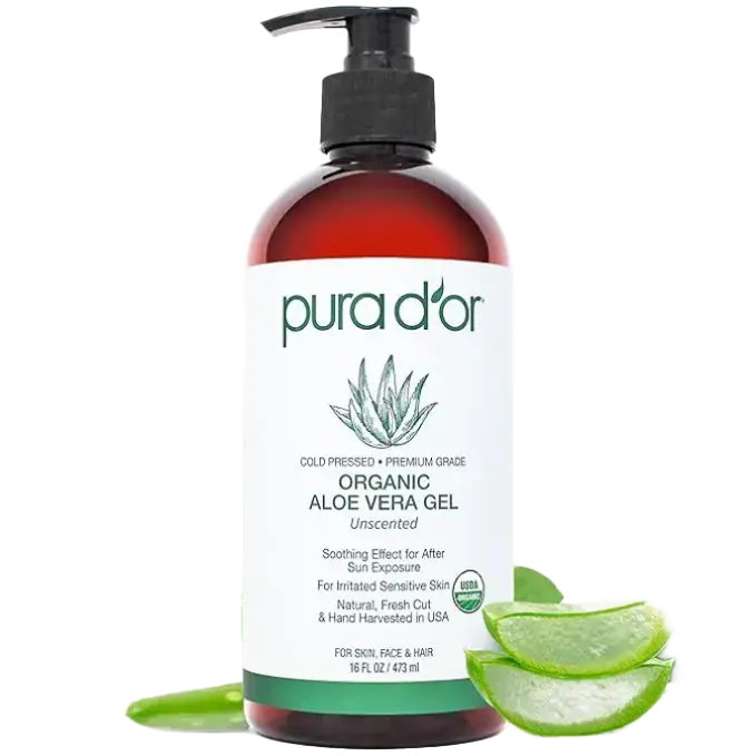 Pura D'or Healing Organic Aloe Vera Gel Unscented