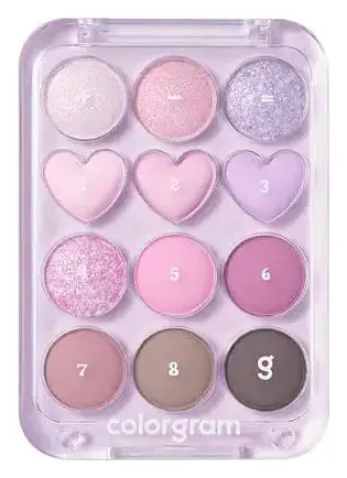 COLORGRAM Pin Point Eyeshadow Palette 03 Pink + Lavender = Love