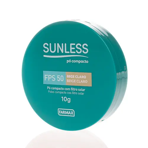 Farmax Pó Compacto Sunless SPF 50 Beige Claro