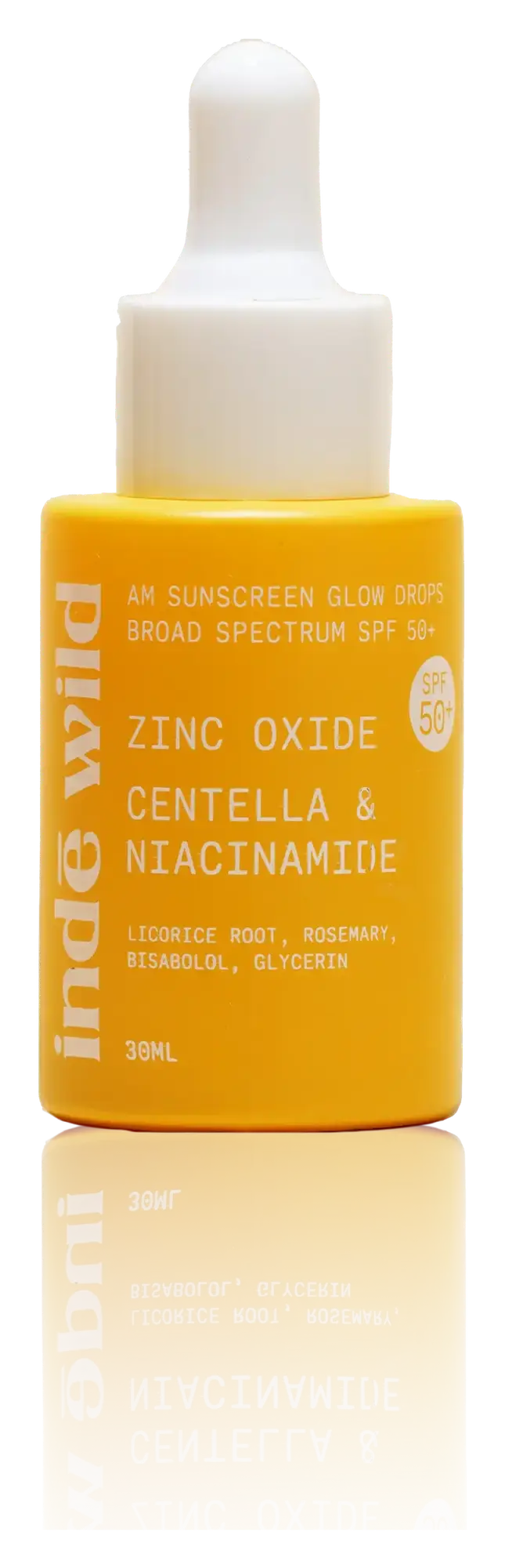 inde wild 12% Zinc Oxide AM Sunscreen Glow Drops SPF 50+ India