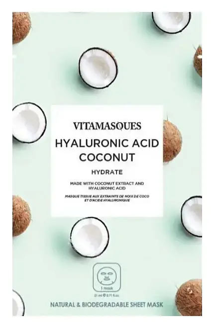 Vitamasques Hydrate Hyaluronic Acid and Coconut Sheet Mask