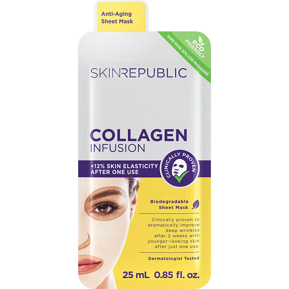 Skin Republic Biodegradable Sheet Mask Collagen Infusion