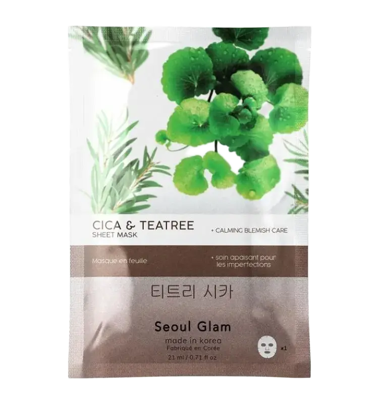 Seoul Glam Cica & Tea Tree Sheet Mask