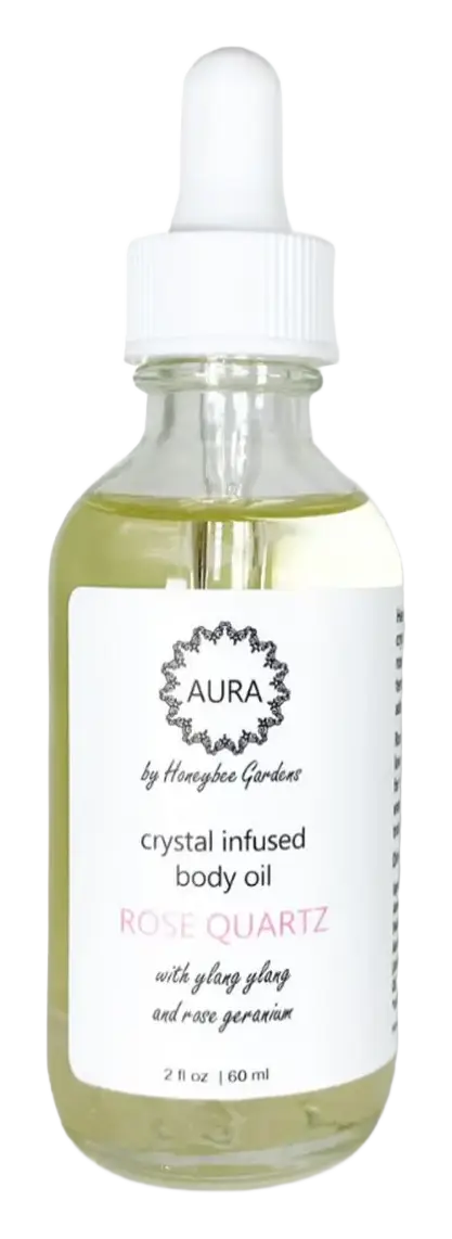 Honeybee Gardens Crystal Infused Body Oil Rose Quartz