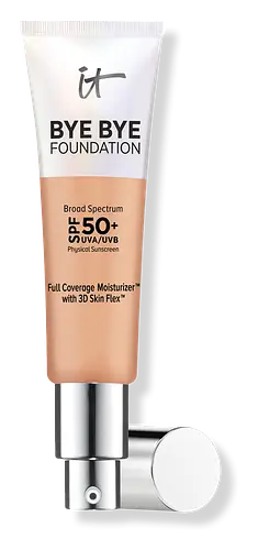 IT Cosmetics Bye Bye Foundation Full Coverage Moisturizer SPF 50+ Medium Tan