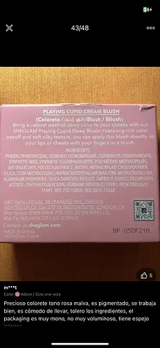 SHEGLAM Playing Cupid Cream Blush Adorn
