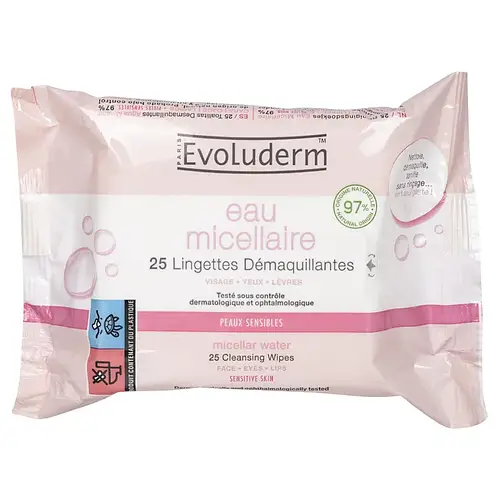 Evoluderm Micellar Water Cleansing Wipes