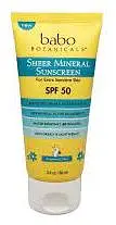 babo botanicals Sheer Mineral Sunscreen Lotion SPF 50