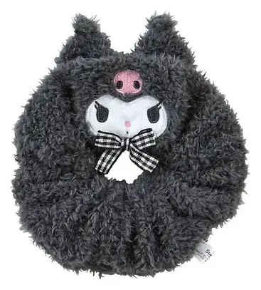 Sanrio Face Mascot Scrunchie Kuromi