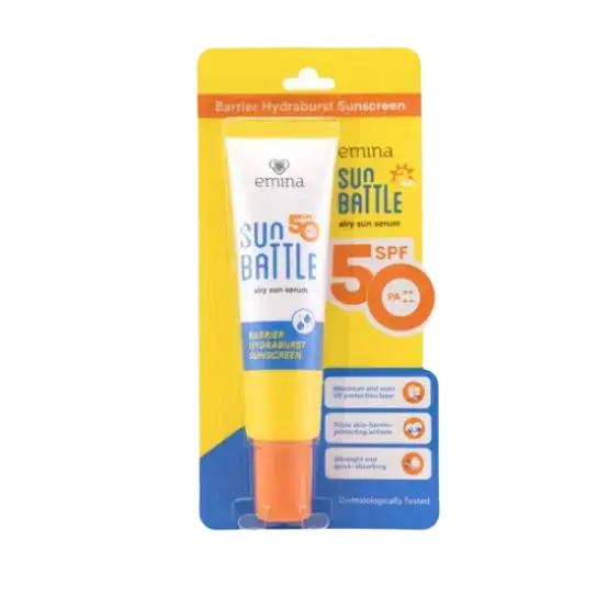 Emina Sun Battle SPF 50 PA++++ Barrier Hydraburst Sunscreen