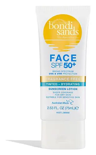 bondi sands SPF 50+ Fragrance Free Hydrating Tinted Face Lotion