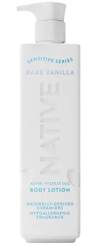 Native Sensitive Series 48Hr Hydrating Body Lotion Bare Vanilla