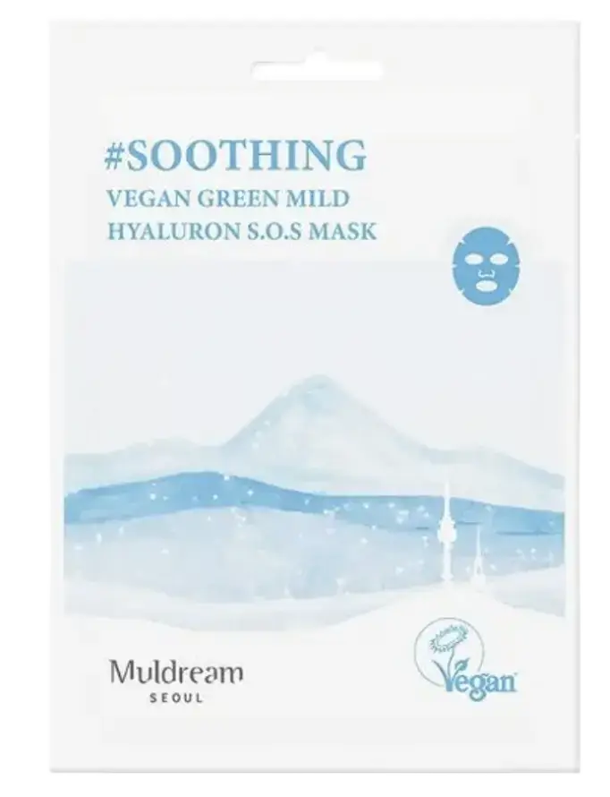 Muldream Vegan Green Mild Mask Hyaluron S.O.S