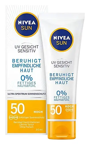 Nivea UV Face Sensitive Protect SPF 50 Germany