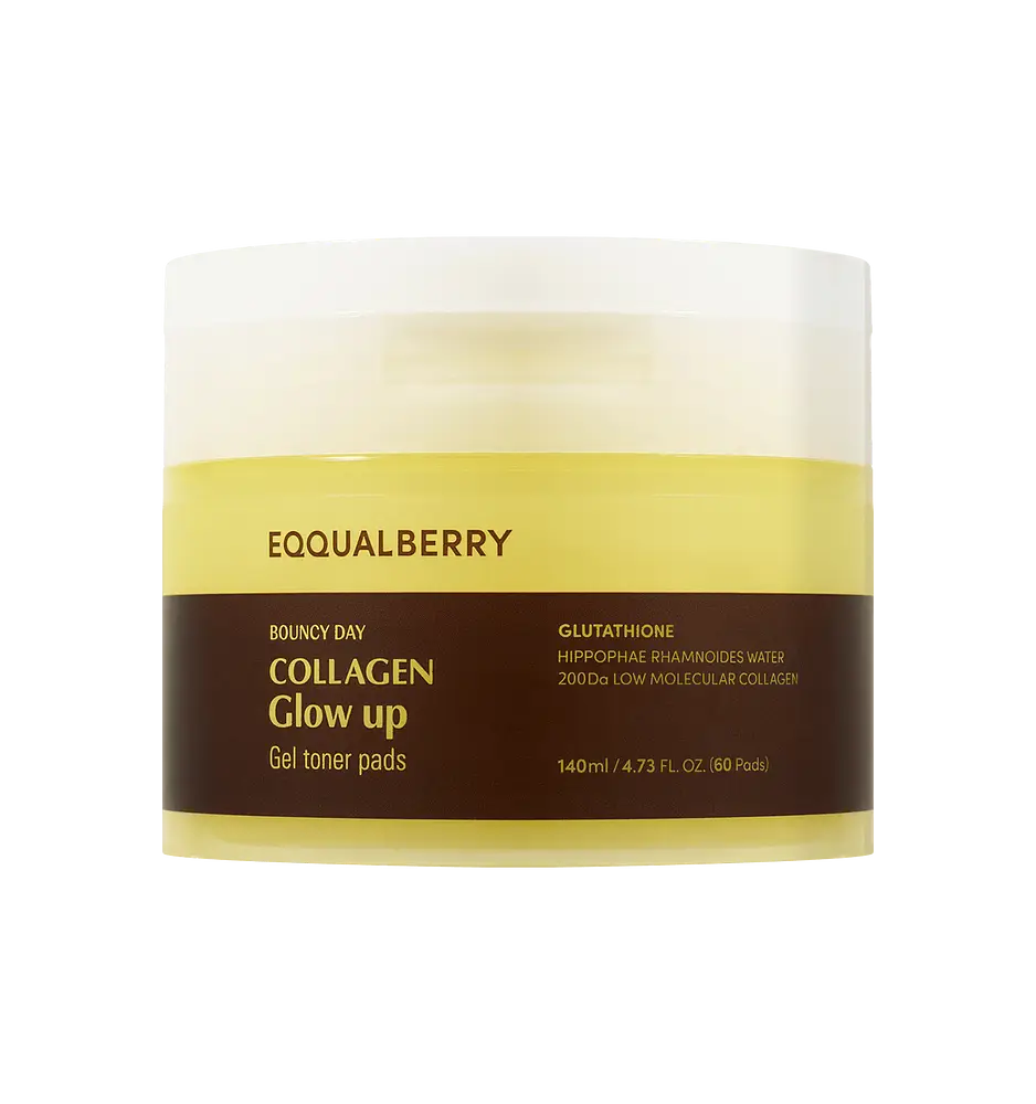 Eqqualberry Collagen Glow Up Gel Toner Pads