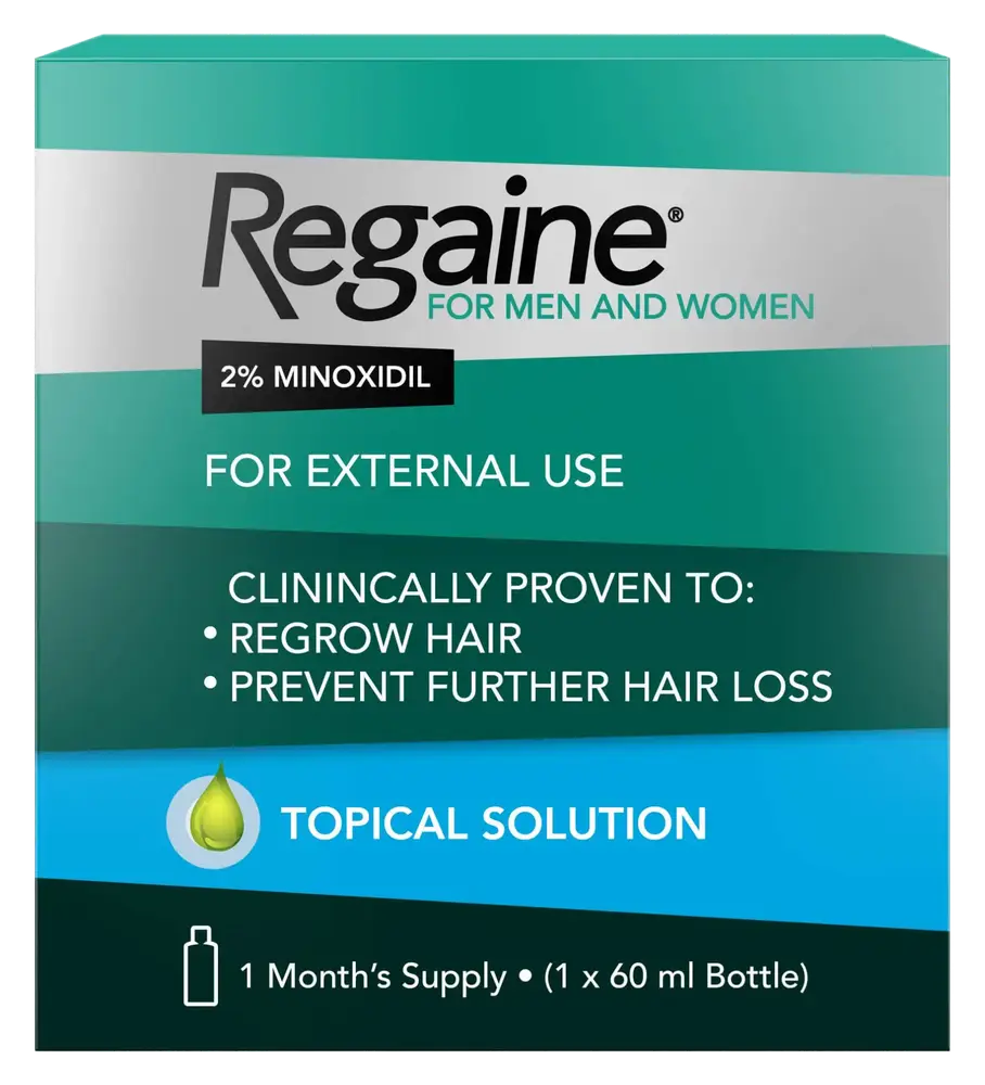 Regaine Regular Strength Solution 2% Minoxidil