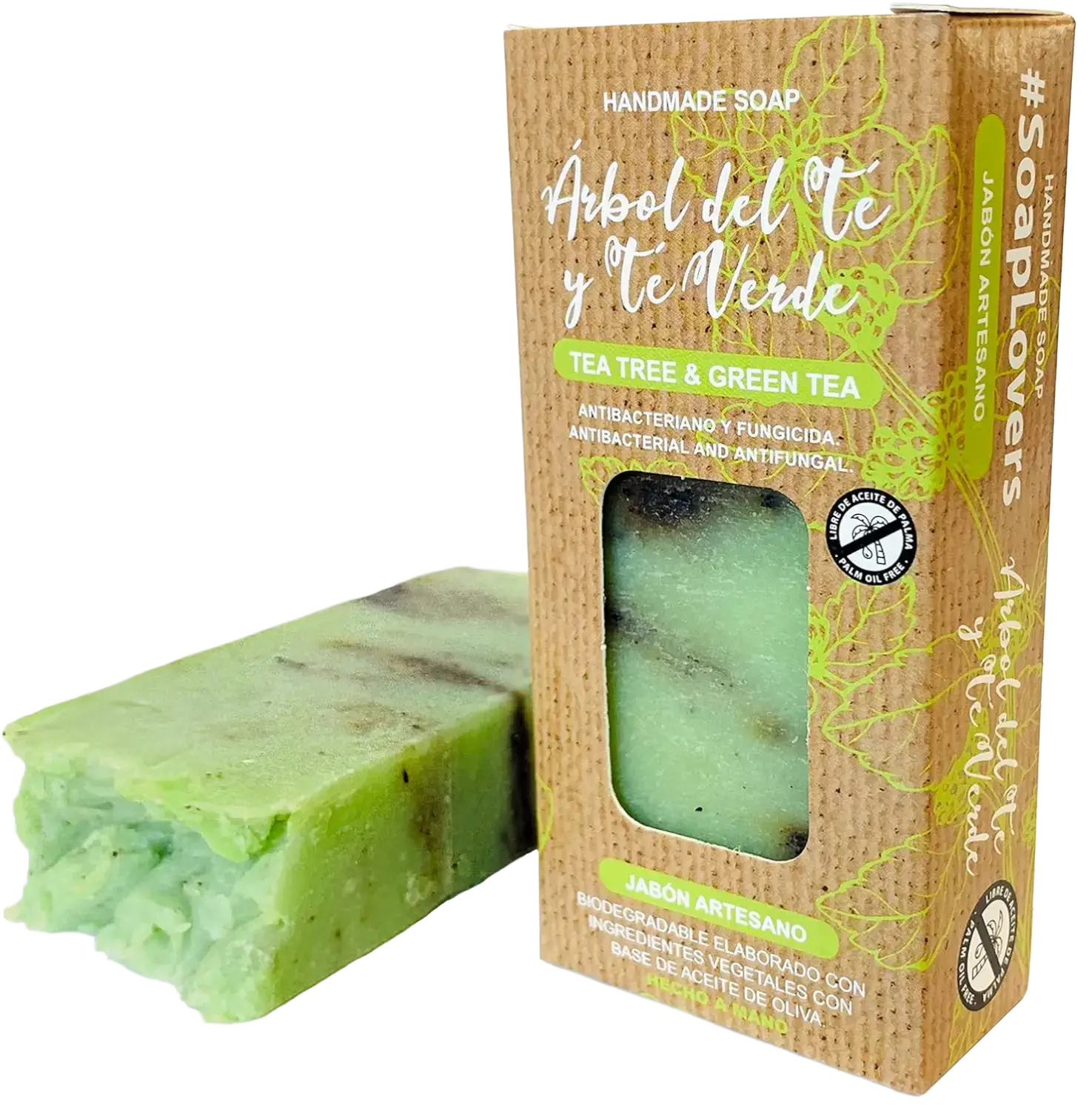 Amazon Basics Arbol Del Té Y Te Verde Jabón Artesano