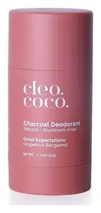 Cleo+Coco Charcoal Deodorant Grapefruit Bergamot