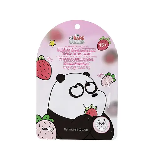 Miniso Fruit Hydrating Facial Sheet Mask Strawberry
