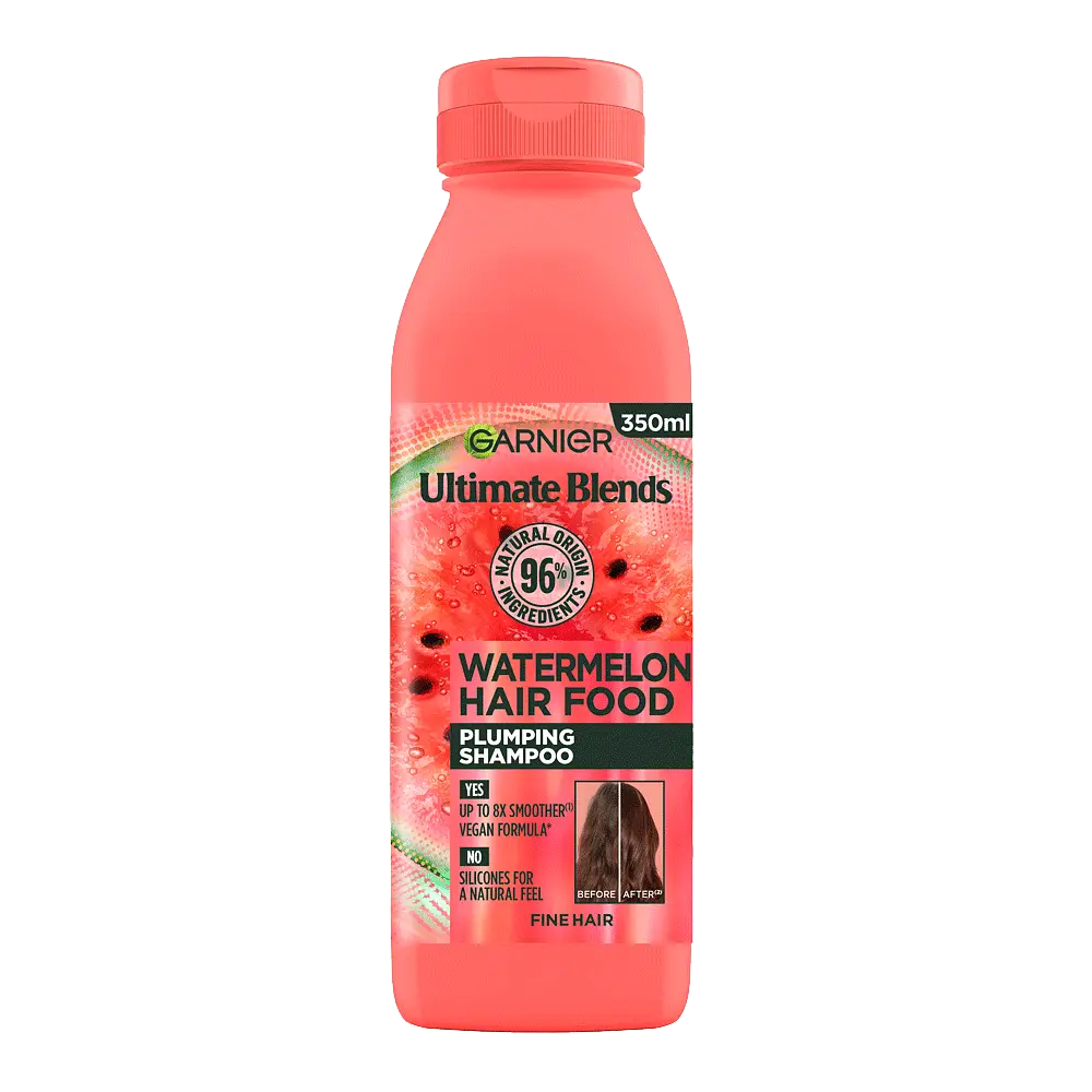 Garnier Ultimate Blends Plumping Hair Food Watermelon Shampoo UK