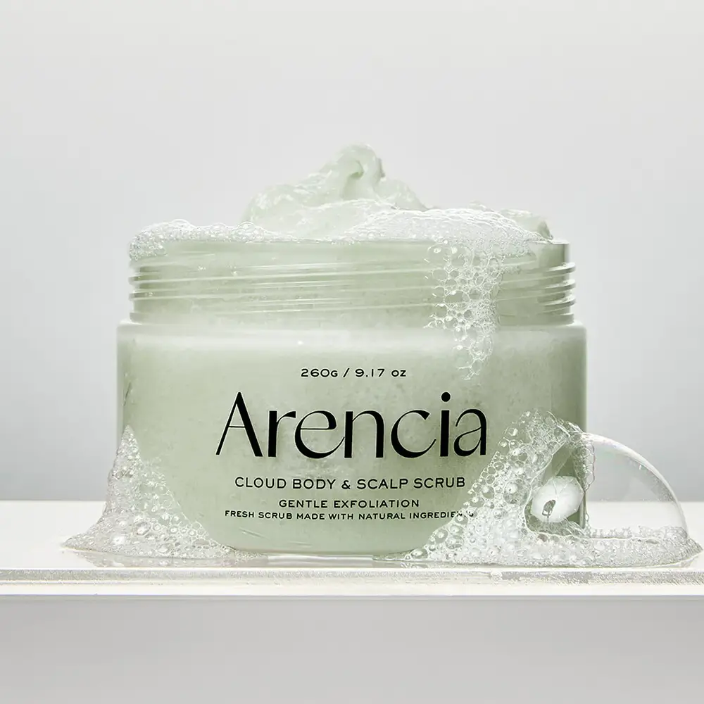 Arencia Fresh Cloud Body & Scalp Scrub Geranium & Prim Rose