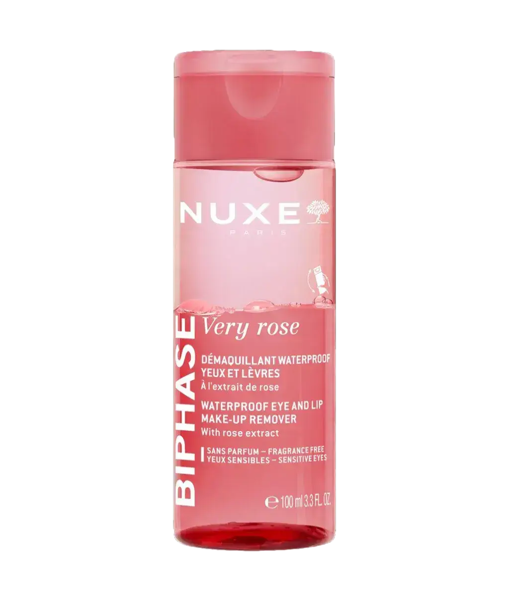 Nuxe Very Rose Biphase Waterproof Eye And Lip Make-Up Remover