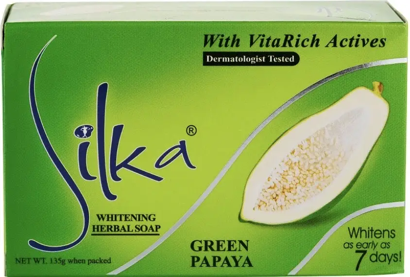 Silka Whitening Herbal Soap Green Papaya