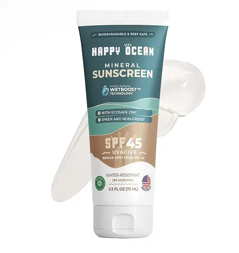 Happy Ocean Mineral Sunscreen SPF 45