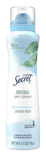 Secret Original Dry Spray Shower Fresh