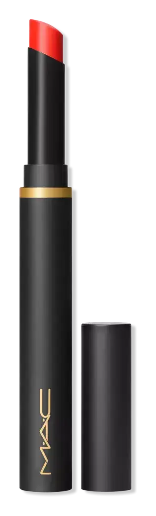 Mac Cosmetics Powder Kiss Velvet Blur Slim Lipstick Devoted to Danger