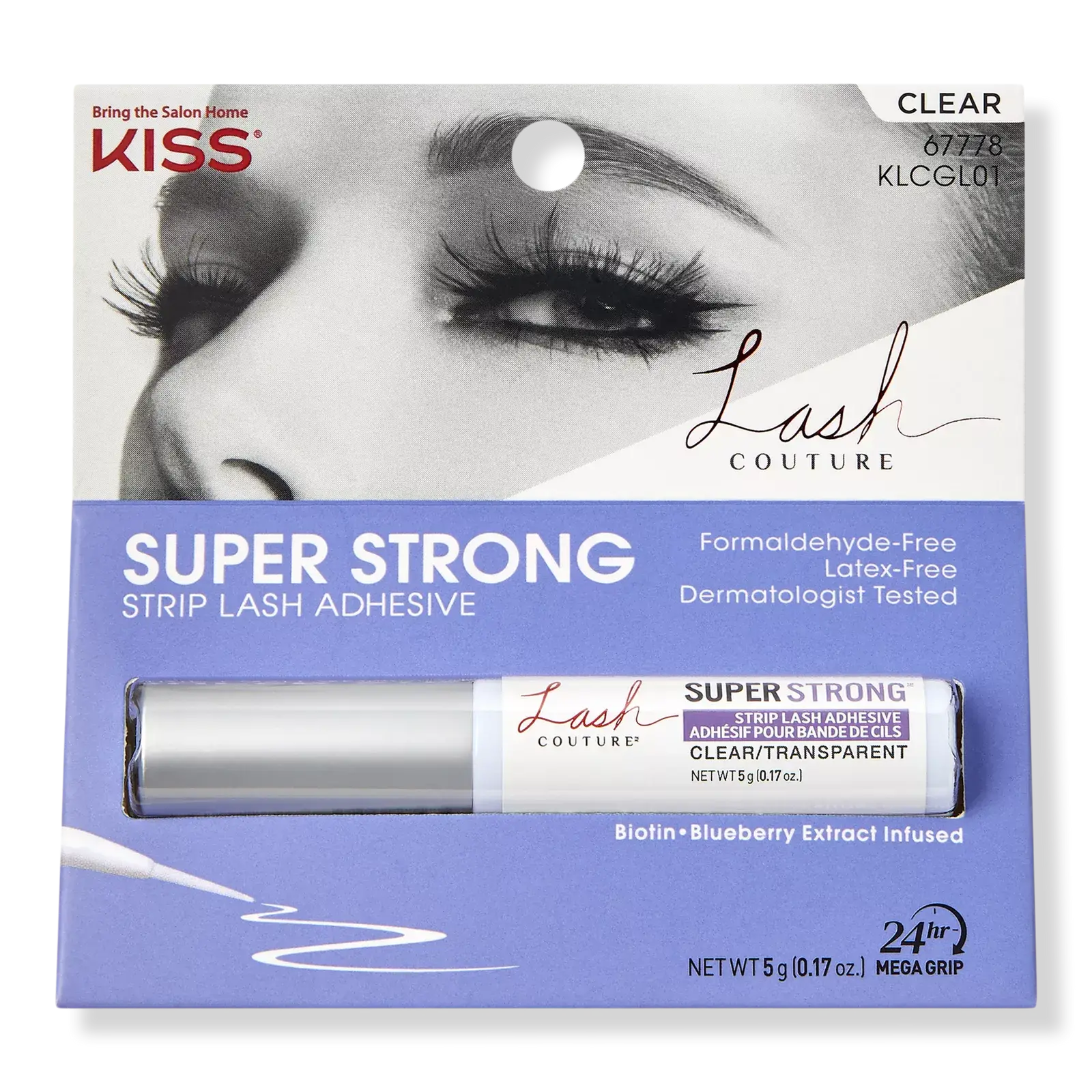 Kiss Lash Couture Super Strong Strip Lash Adhesive Clear