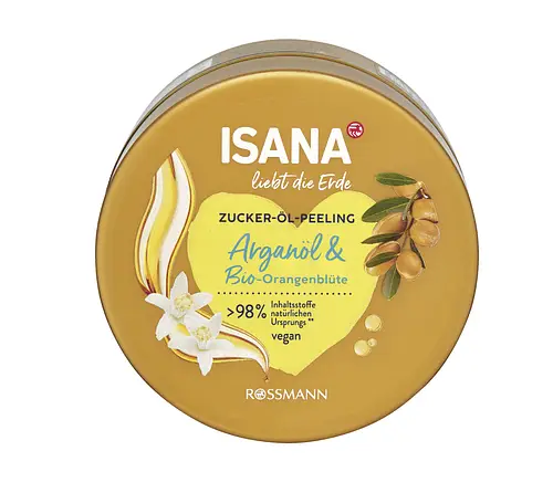ISANA Zucker-Öl-Peeling Arganöl & Bio-Orangenblüte