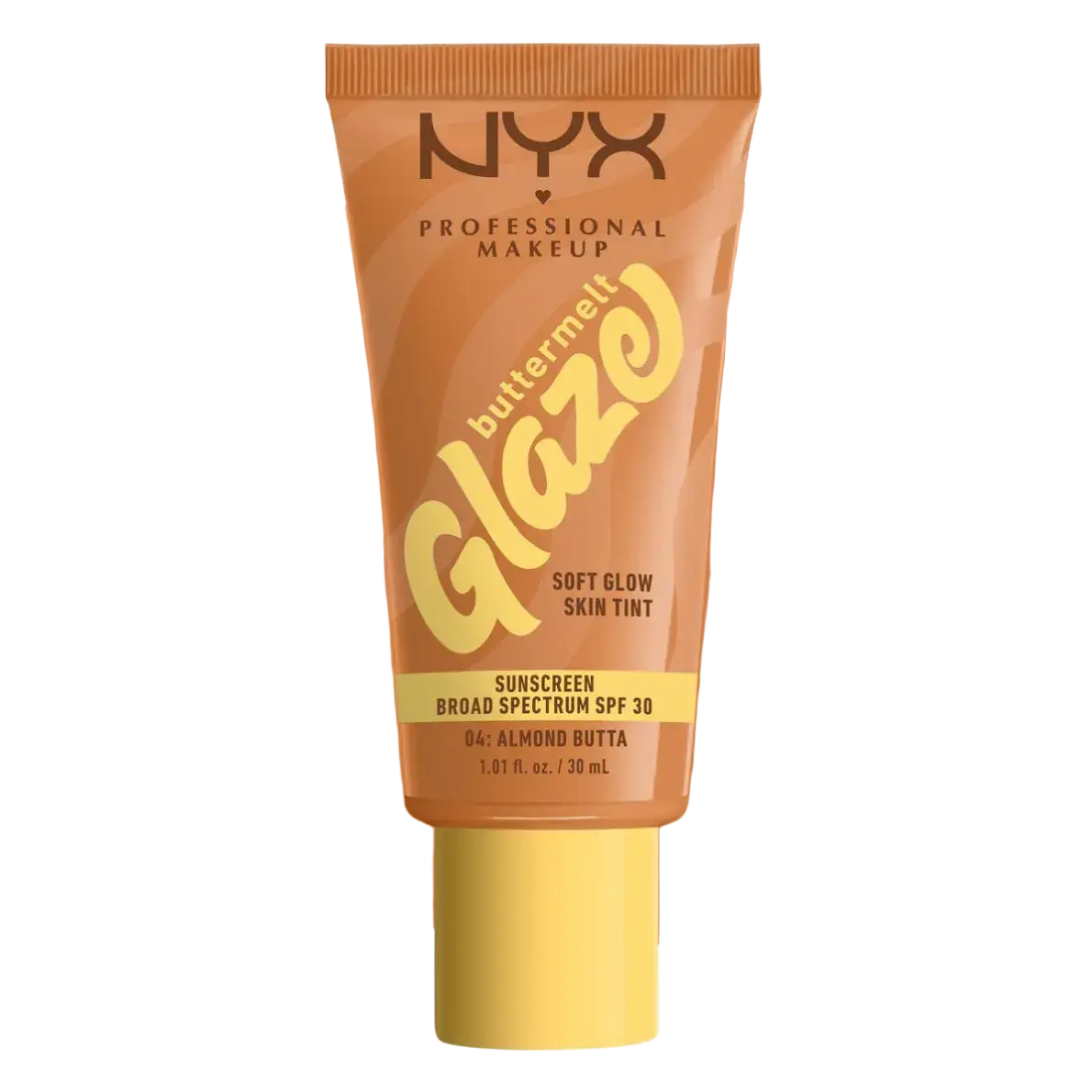 NYX Cosmetics Buttermelt Glaze Soft Glow Skin Tint SPF 30 04 Almond Butta