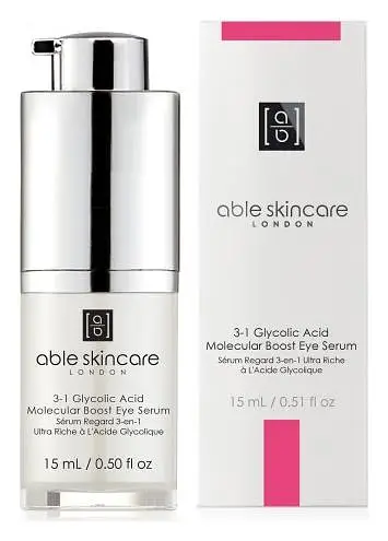 able skincare London 3-1 Glycolic Acid Molecular Boost Eye Serum