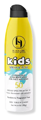 Black Girl Sunscreen Kids Spray & Play SPF 50 Sunscreen