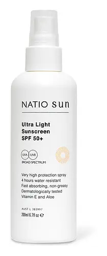 Natio Ultra Light Spray Sunscreen SPF 50+