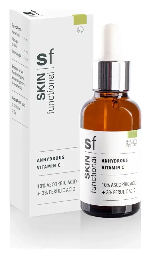 Skin Functional Anhydrous Vitamin C 10% Ascorbic Acid + 3% Ferulic Acid