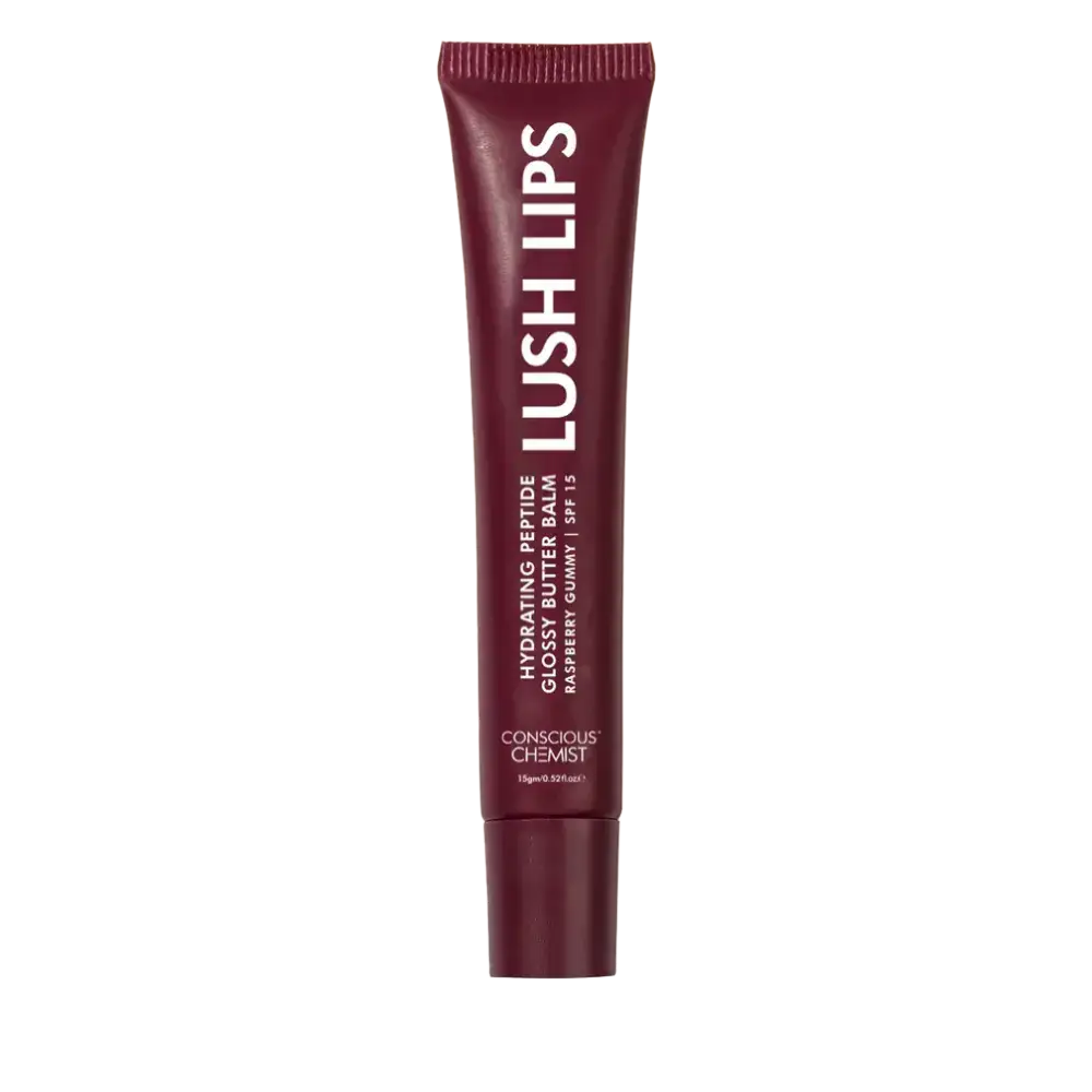 Conscious Chemist Glossy Peptide Lip Balm Raspberry Gummy