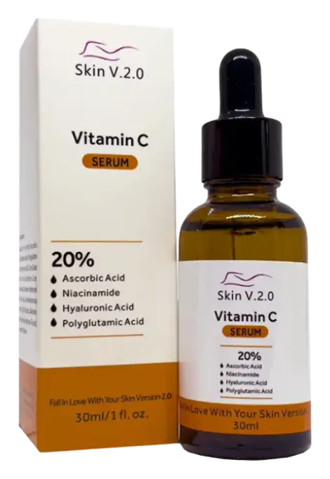 Skin V2.0 Vitamin C Serum Ascorbic Acid 20% Whitening and Brightening