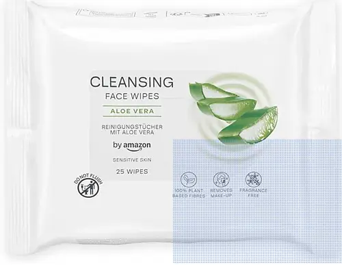 Amazon Basics Face Cleansing Wipes with Aloe Vera