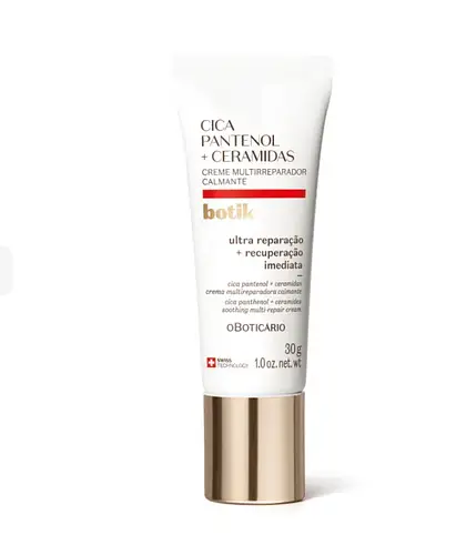 O Boticário Creme Facial Multirreparador Calmante Botik Cica Pantenol E Ceramidas