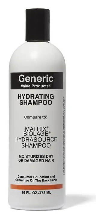 Generic Value Products Hydrating Shampoo Compare To Matrix Biolage Hydrasource Shampoo